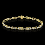 ZB243-A Bracelet in 14k Gold with Diamonds
