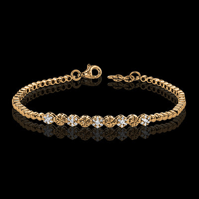 ZB279 Bracelet in 14k Gold with Diamonds