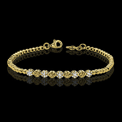 ZB279 Bracelet in 14k Gold with Diamonds