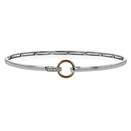 ZB283 Bangle in 14k Gold with Diamonds