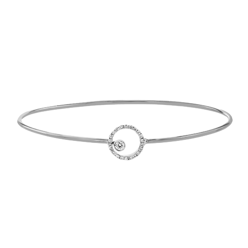 ZB305 Bangle in 14k Gold with Diamonds