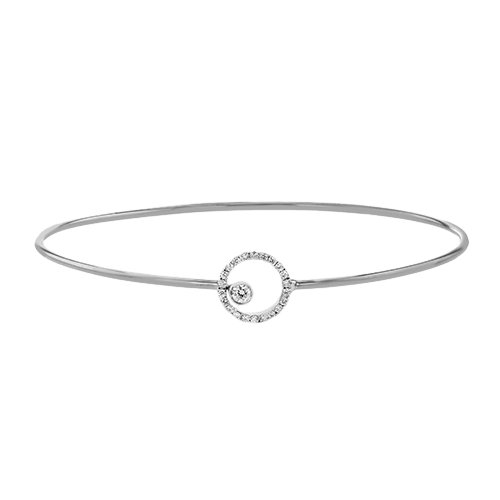 ZB305 Bangle in 14k Gold with Diamonds