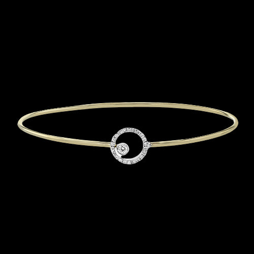 ZB305-Y Bangle in 14k Gold with Diamonds