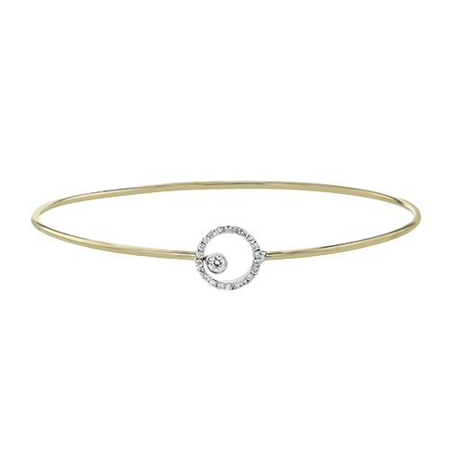 ZB305-Y Bangle in 14k Gold with Diamonds