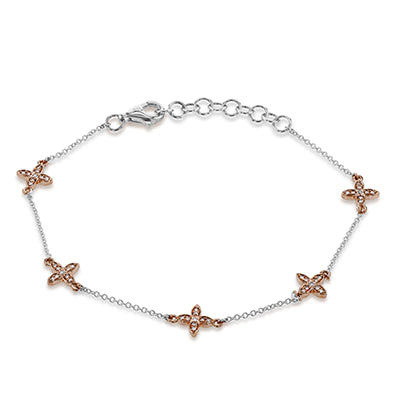ZB825 Bracelet in 14k Gold with Diamonds