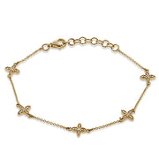 ZB825 Bracelet in 14k Gold with Diamonds