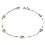 ZB826 Bracelet in 14k Gold with Diamonds