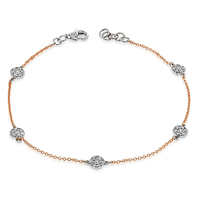 ZB826 Bracelet in 14k Gold with Diamonds