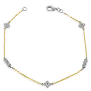 ZB829 Bracelet in 14k Gold with Diamonds