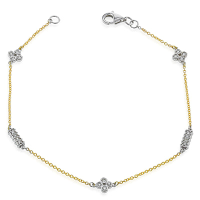 ZB829 Bracelet in 14k Gold with Diamonds