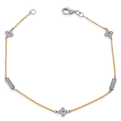 ZB829 Bracelet in 14k Gold with Diamonds