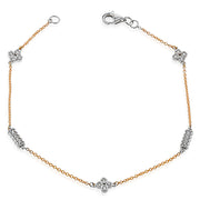 ZB829 Bracelet in 14k Gold with Diamonds