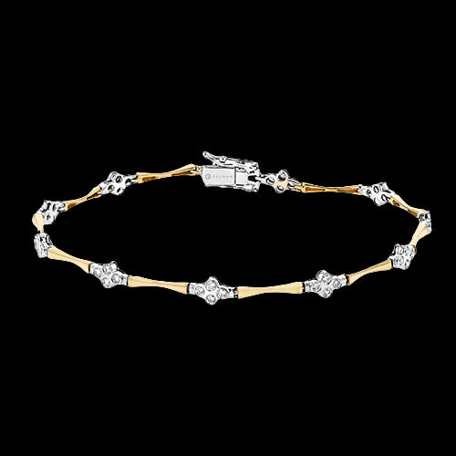 ZB838 Bracelet in 14k Gold with Diamonds