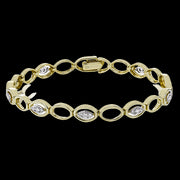 ZB845 Bracelet in 14k Gold with Diamonds