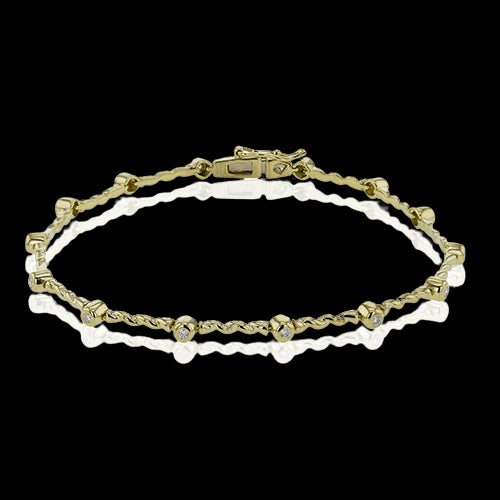 ZB849-Y Bracelet in 14k Gold with Diamonds