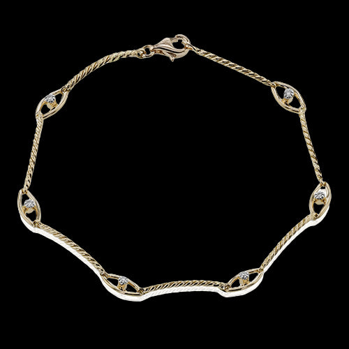ZB850-R Bracelet in 14k Gold with Diamonds
