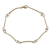 ZB850-R Bracelet in 14k Gold with Diamonds
