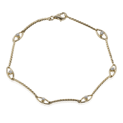 ZB850-R Bracelet in 14k Gold with Diamonds