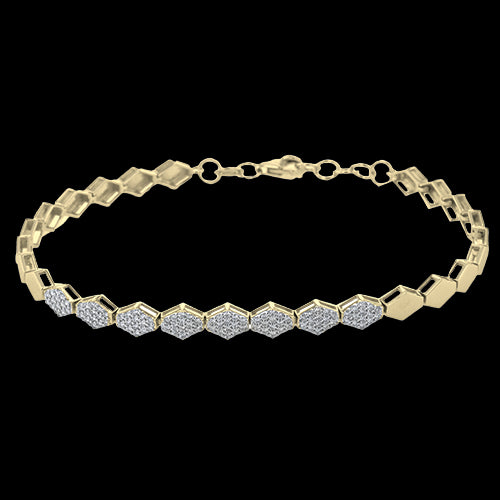 ZB855-Y Bracelet in 14k Gold with Diamonds