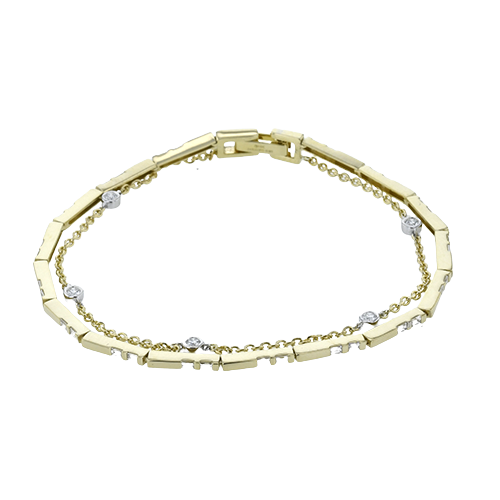 ZB864-Y Bracelet in 14k Gold with Diamonds