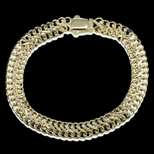 ZB871 Bracelet in 14k Gold with Diamonds