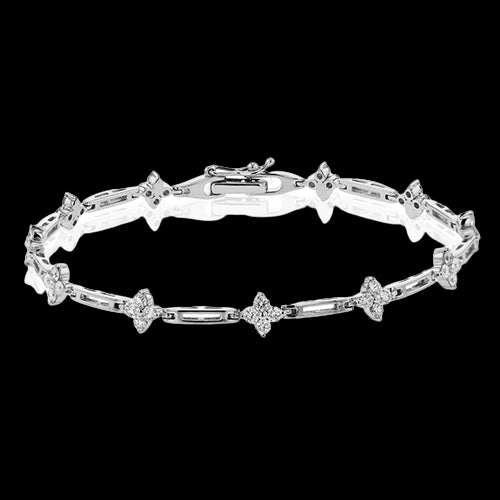 ZB876 Bracelet in 14k Gold with Diamonds