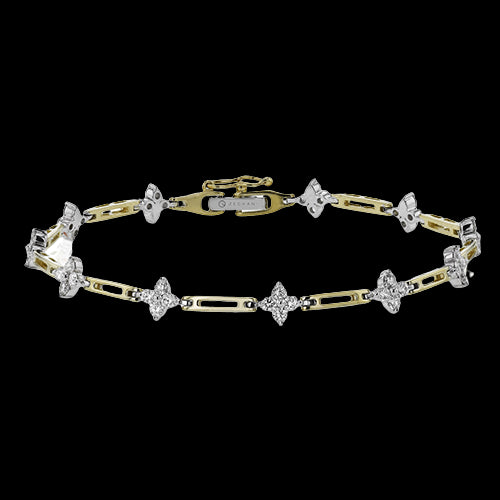 ZB876-Y Bracelet in 14k Gold with Diamonds