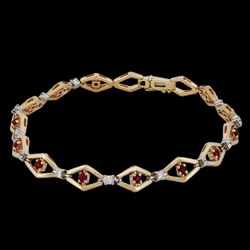 ZB879-Y Bracelet in 14k Gold with Diamonds