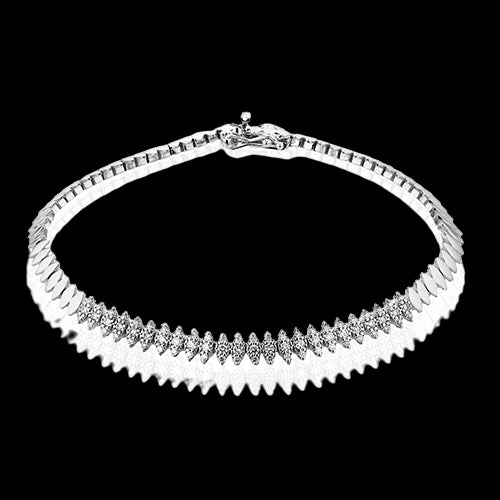 ZB889-A Bracelet in 14k Gold with Diamonds