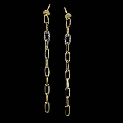 ZE1001 Earring in 14k Gold with Diamonds