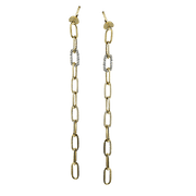 ZE1001 Earring in 14k Gold with Diamonds