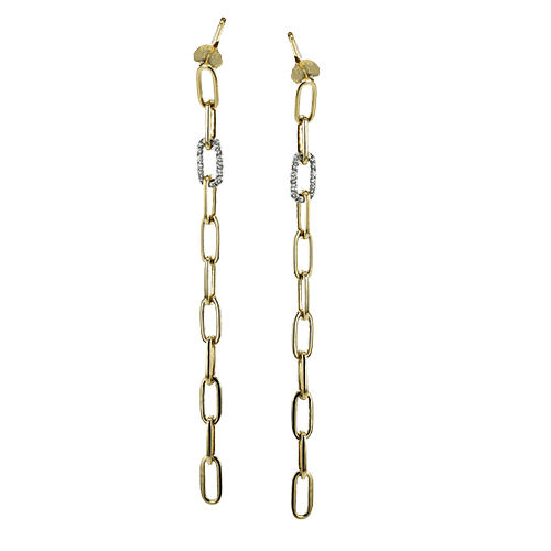 ZE1001 Earring in 14k Gold with Diamonds