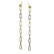 ZE1001 Earring in 14k Gold with Diamonds