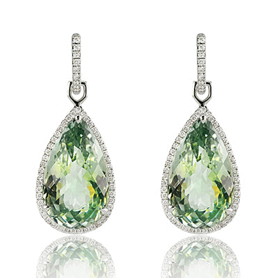 ZE103 Color Earring in 14k Gold with Diamonds