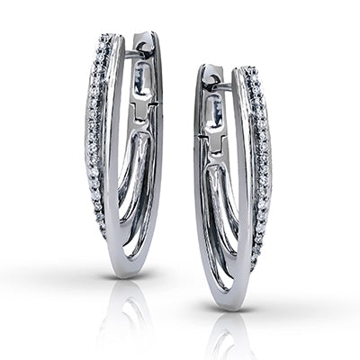 ZE105 Earring in 14k Gold with Diamonds