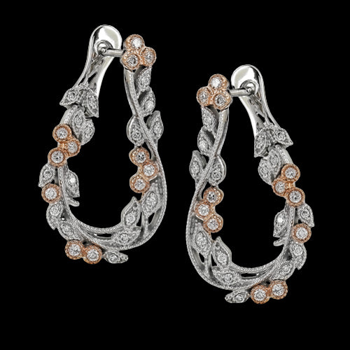 ZE262 Earring in 14k Gold with Diamonds