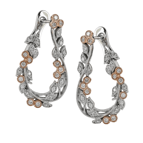 ZE262 Earring in 14k Gold with Diamonds