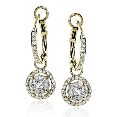 ZE292 Earring in 14k Gold with Diamonds