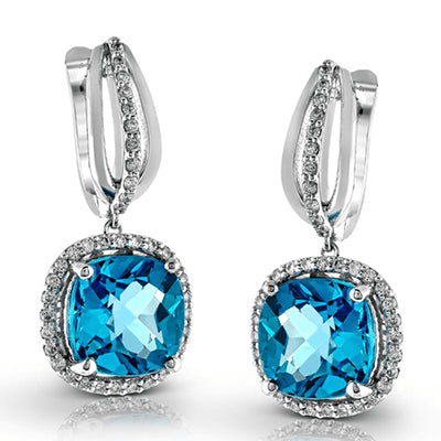 ZE397 Color Earring in 14k Gold with Diamonds