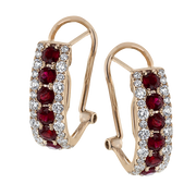 ZE407 Color Earring in 14k Gold with Diamonds