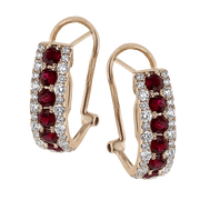 ZE407 Color Earring in 14k Gold with Diamonds