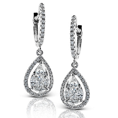 ZE464 Earring in 14k Gold with Diamonds