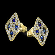 ZE468 Color Earring in 14k Gold with Diamonds