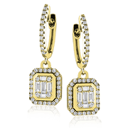 ZE542 Earring in 14k Gold with Diamonds