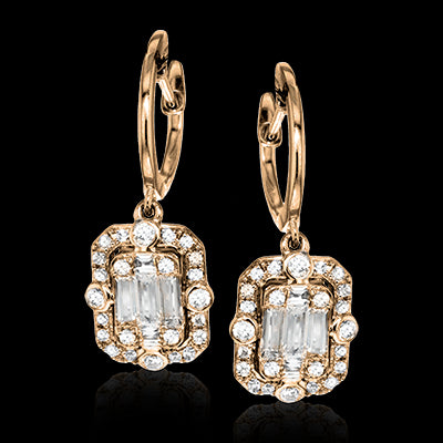 ZE585 Earring in 14k Gold with Diamonds