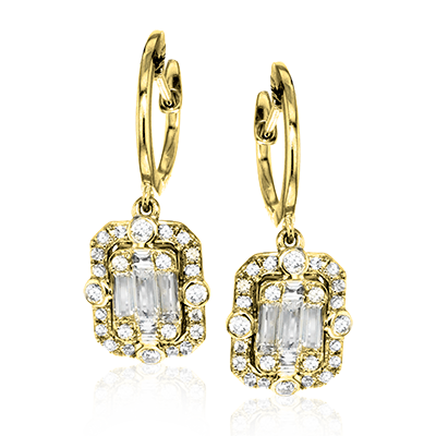 ZE585 Earring in 14k Gold with Diamonds