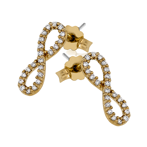 ZE601 Earring in 14k Gold with Diamonds