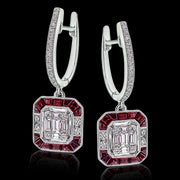 ZE639 Color Earring in 14k Gold with Diamonds