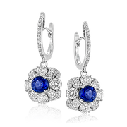 ZE647 Color Earring in 14k Gold with Diamonds