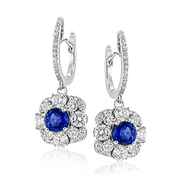 ZE647 Color Earring in 14k Gold with Diamonds